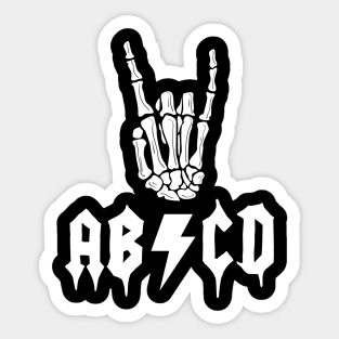 ABCD back to school Sticker